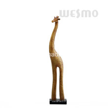 Polyresin Giraffe Tabletop Skulptur (WTS0006A)